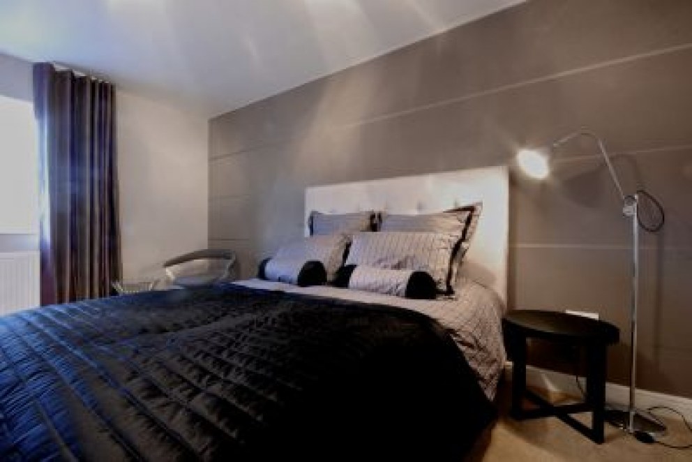 Stunning penthouse in Didsbury, Manchester | Bedroom two. | Interior Designers