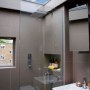 Tiny Bathroom with skylight | Glass ceiling | Interior Designers