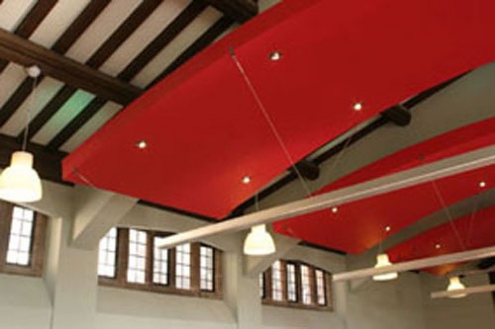 Arts Cafe , St Martin in the Bullring church | Ceiling Raft | Interior Designers