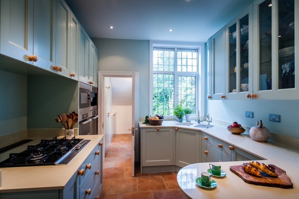 Bespoke modern shaker style kitchen | Bespoke Kitchen - Full View | Interior Designers