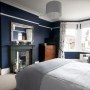 Master Bedroom - Tunbridge Wells | Dramatic Blue Bedroom - Full  | Interior Designers