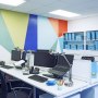 Office Renovation for an Accountant Firm | Feature wall in Office renovation  | Interior Designers