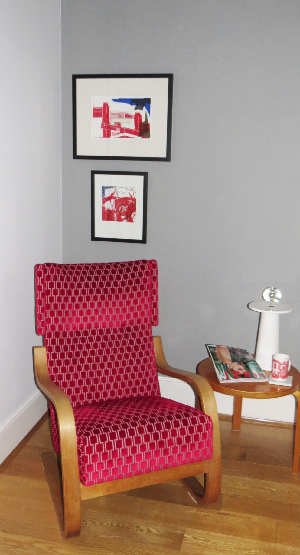 W12 home make-over | Dad's corner went from a worn out cluttered area to a vibrant focal point  | Interior Designers