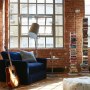 Old Street Warehouse | Books stacked up! | Interior Designers