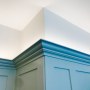 Kitchen transformation - period property, South Kensington  | Detail of panel and hidden LED lighting in pelmet | Interior Designers