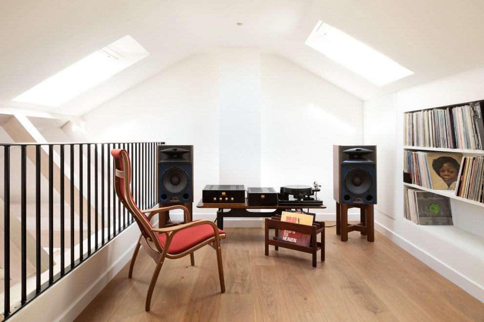 Maida Vale Private Residence | Listening Room - Mezzanine | Interior Designers