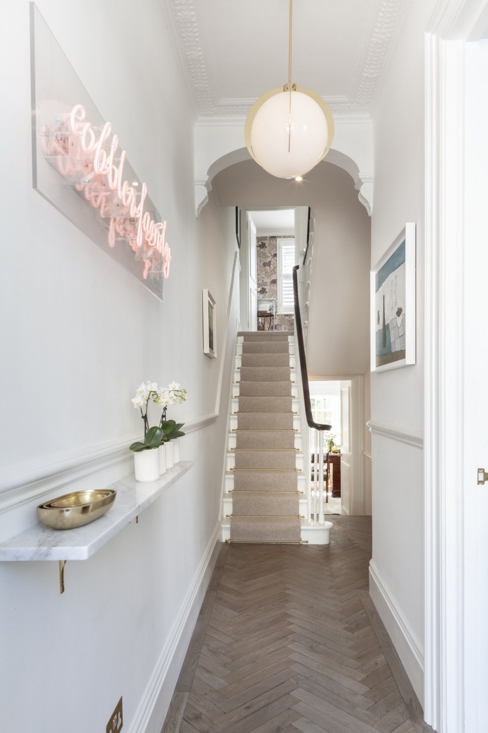 Georgian townhouse in Chelsea | Entrance hall | Interior Designers
