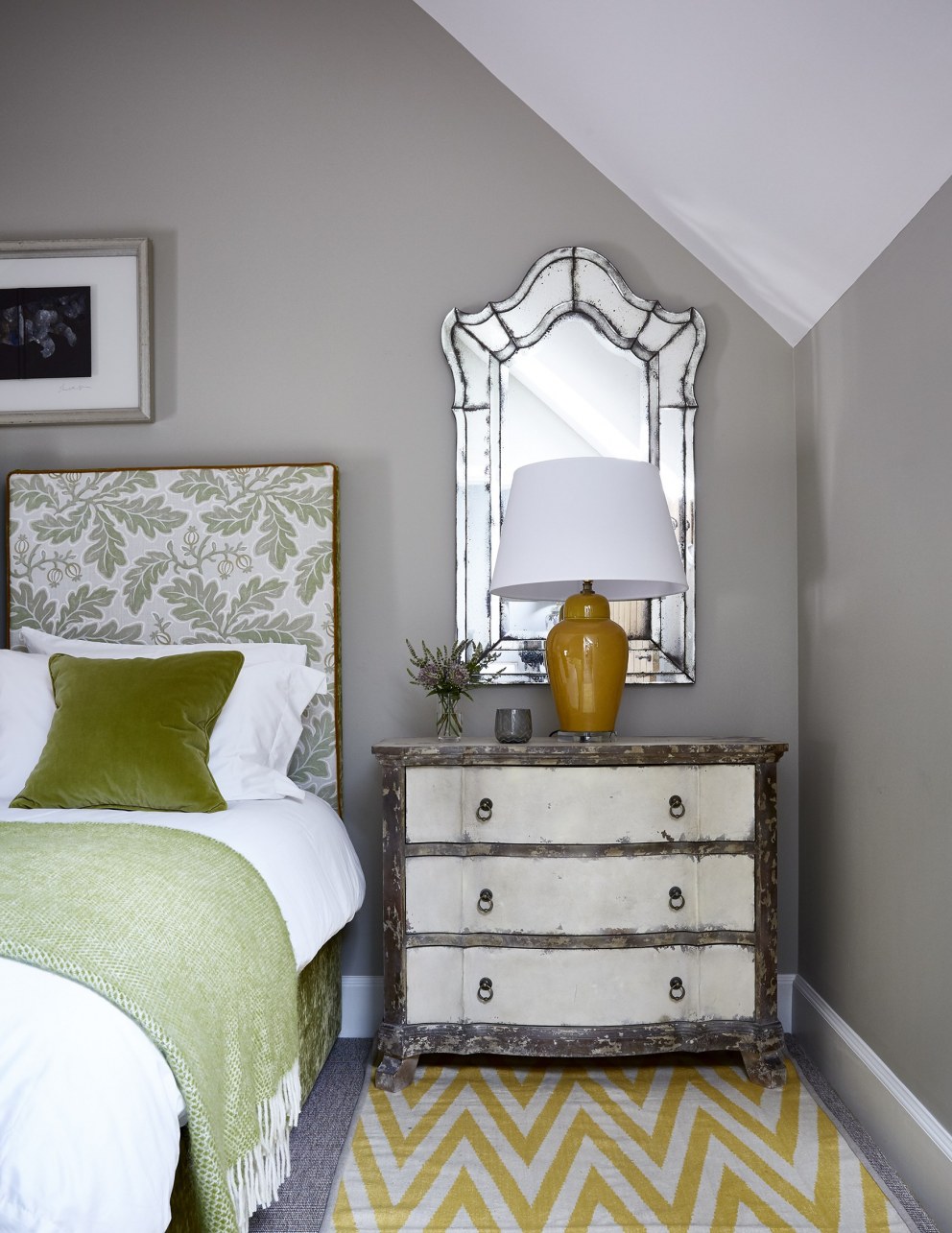 Scottish Holiday Cottages | Green Bedroom | Interior Designers