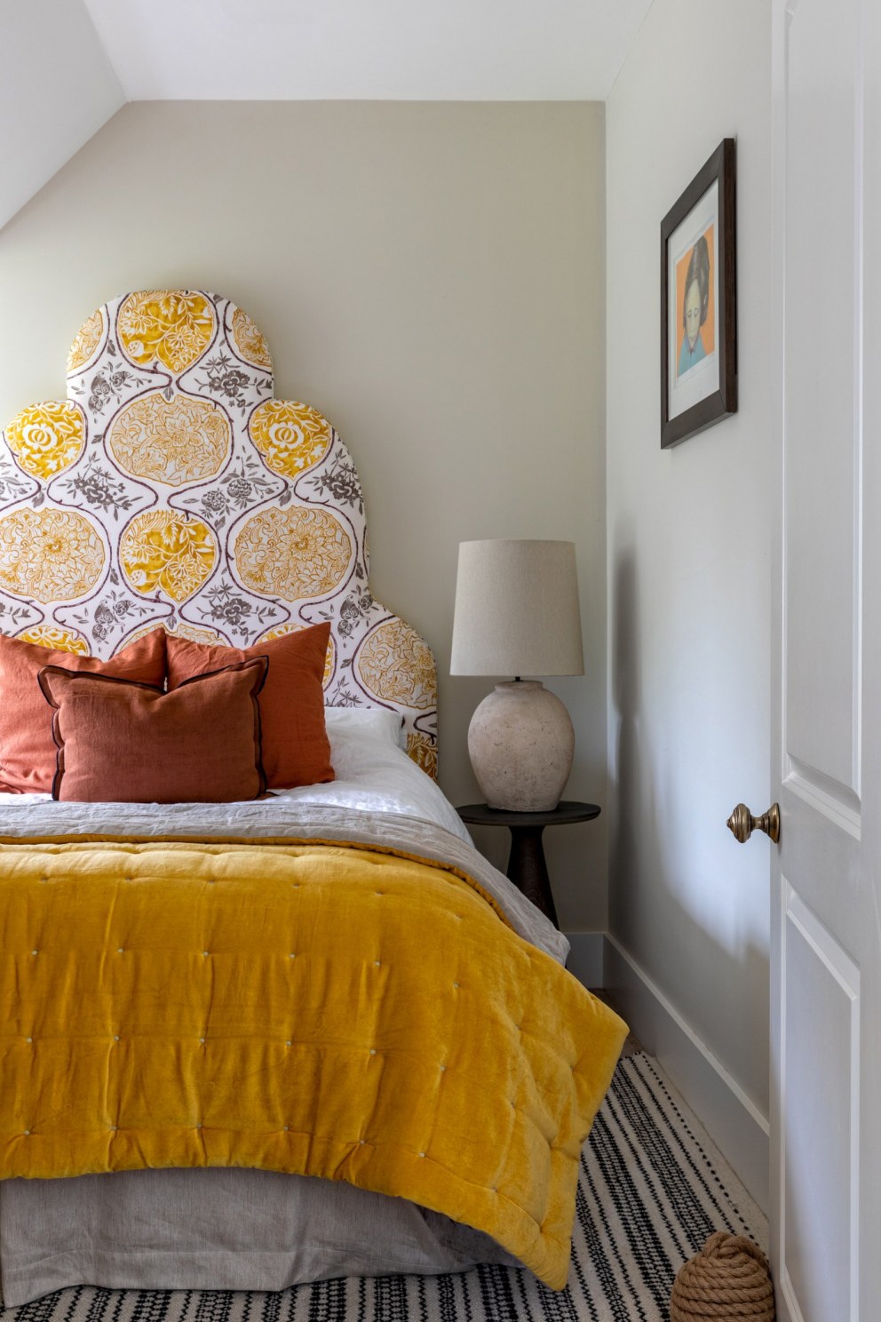 The Field House | Yellow Guest Bedroom | Interior Designers