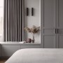 Belgravia - Refurbishment & FF&E | Master bedroom with bespoke shaker style wardrobes | Interior Designers