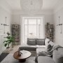 Victoria - Full flat refurbishment | Contemporary living room in a period property with original features | Interior Designers
