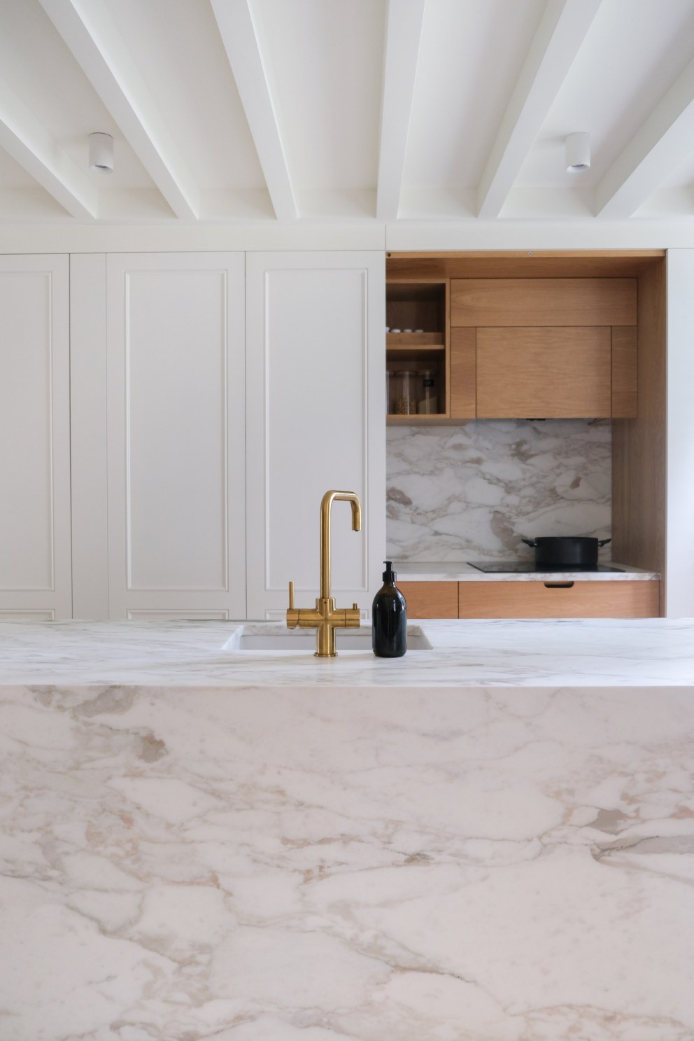 Grade II listed Hackney apartment | Partial reveal of kitchen | Interior Designers