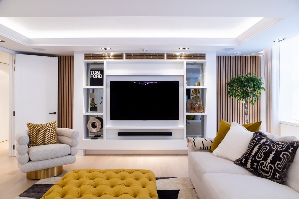 Bolsover Street W1 | open plan living room diner | Interior Designers