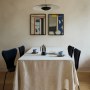 Bankside Apartment | Minimalist dining table setting | Interior Designers