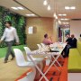 Cheil head office | breakout area and living wall | Interior Designers