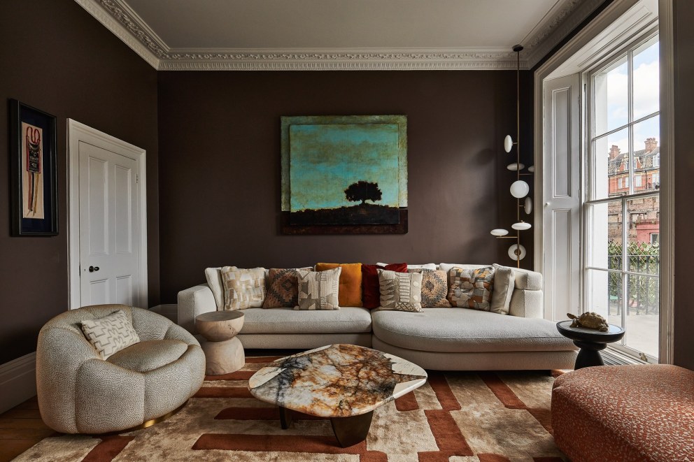 Notting Hill Town House  | Organic sculptural drawing room | Interior Designers