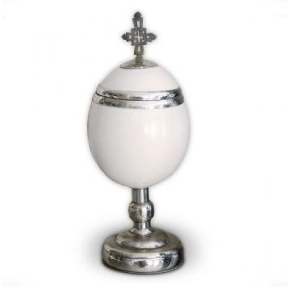Designer's Atelier Home Accessories Collection | Ostrich Egg with a Real Ethiopian Cross | Interior Designers