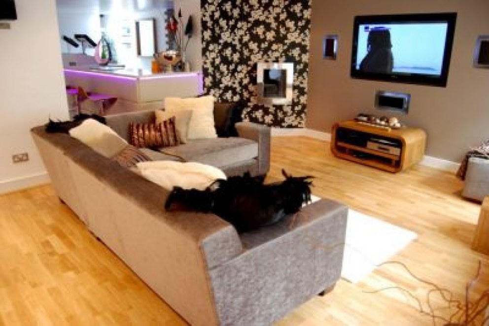 Project Albany | Basement Lounge Area | Interior Designers