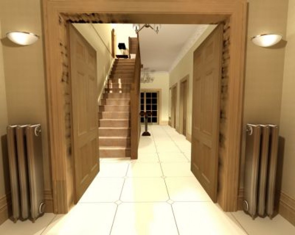 3D's for Classic new build | Reception Hall, Stairs, Landings | Interior Designers