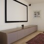 Basement Media Room | Media storage | Interior Designers