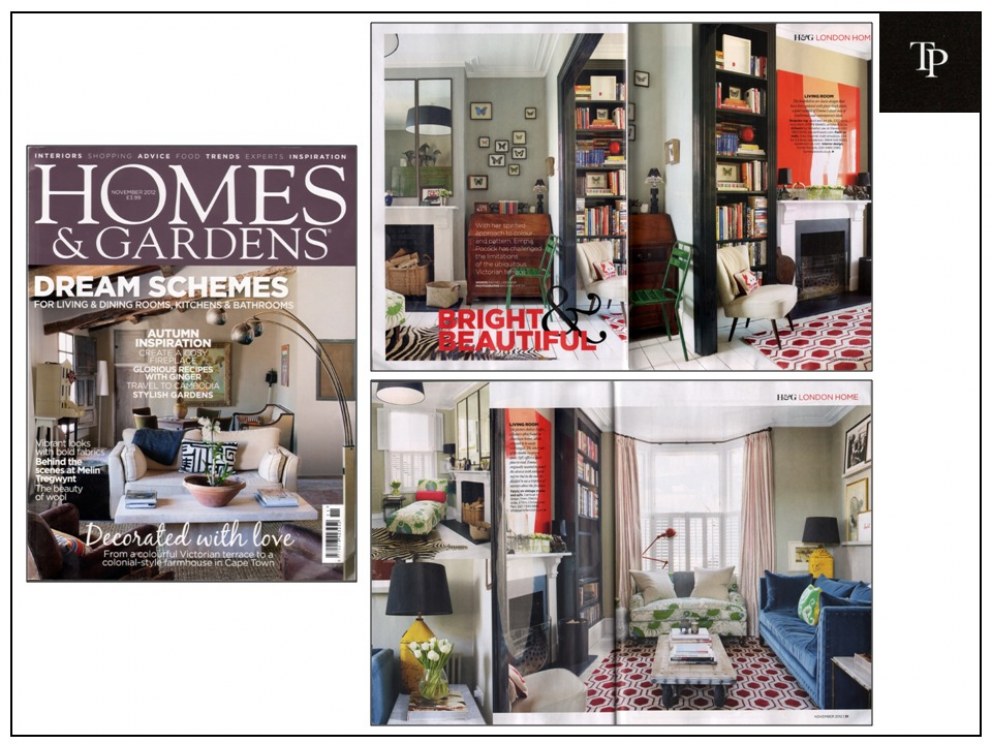 TP PRESS | Homes & Gardens Nov.2012 | Interior Designers