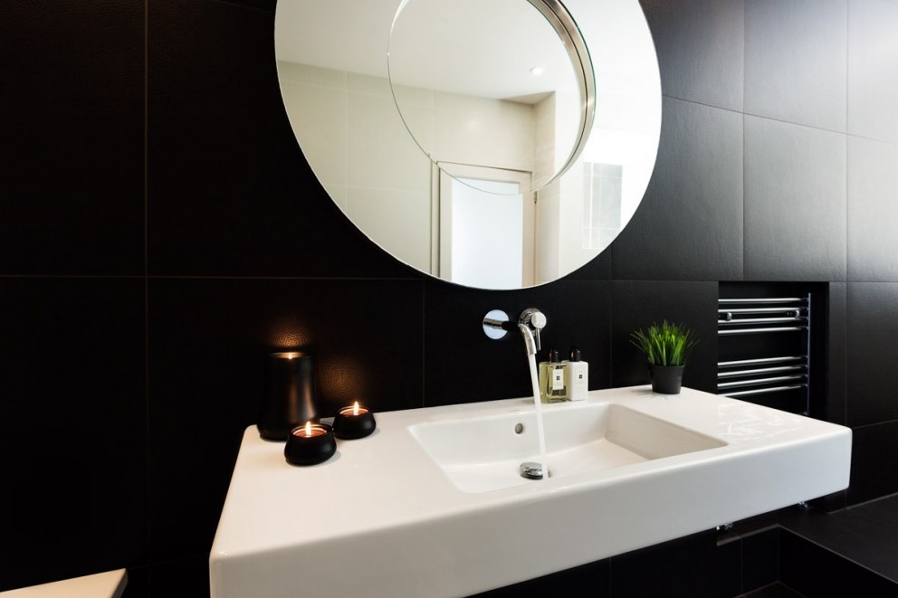 Contemporary interior in historic property | Bathroom Styling | Interior Designers