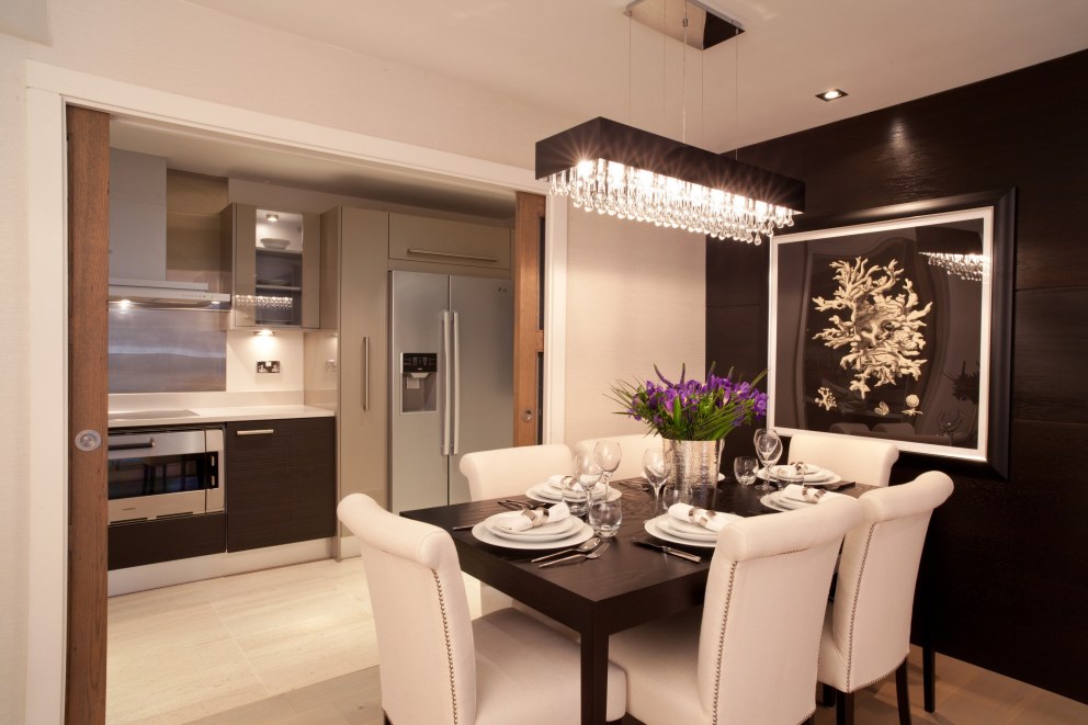 An Apartment at Imperial Wharf | Dining Area | Interior Designers