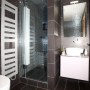 Re design of a riverside apartment in                                                                 Pimlico | Guest bathroom | Interior Designers