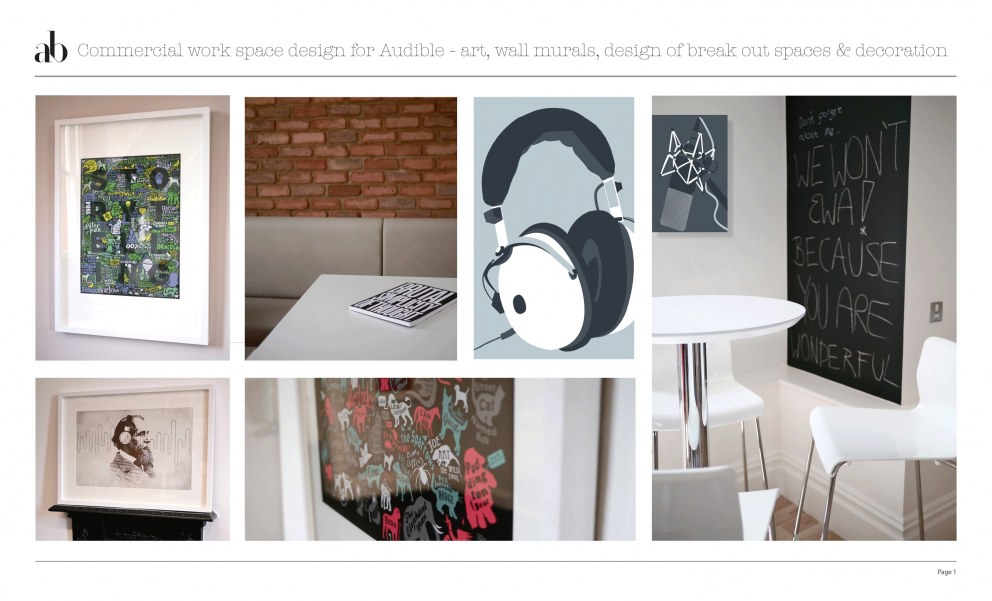 Audible UK HQ | Creating an art collection | Interior Designers