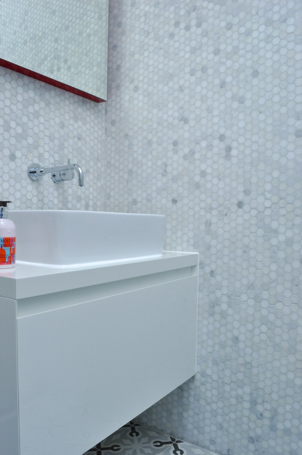 Fun and contemporary family house in St John's Wood | Shower Room  | Interior Designers