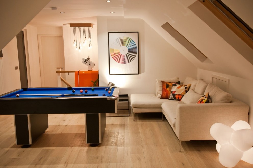 We created this hang out for our client by extending into the loft in his East London hosue | Loft 4 | Interior Designers
