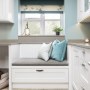 Hampshire new classic kitchen | Kitchen Window Seat  | Interior Designers