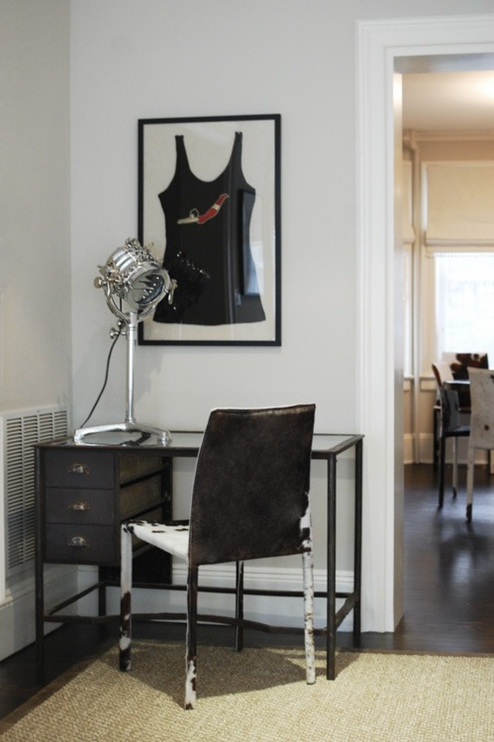 Hamptons House  | Living Room Desk Area  | Interior Designers