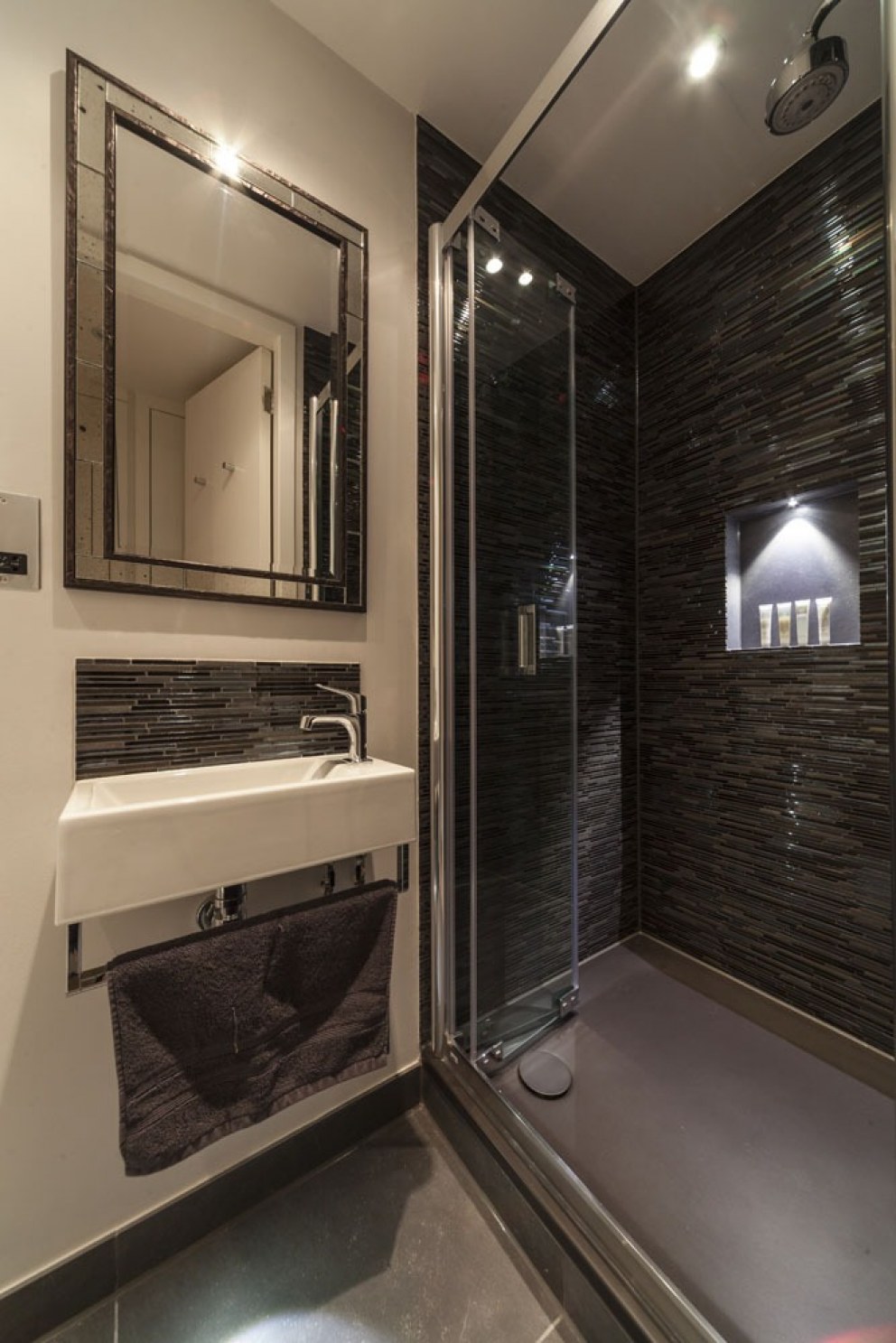 Contemporary East London Duplex - Butlers Wharf | Guest Shower Room | Interior Designers