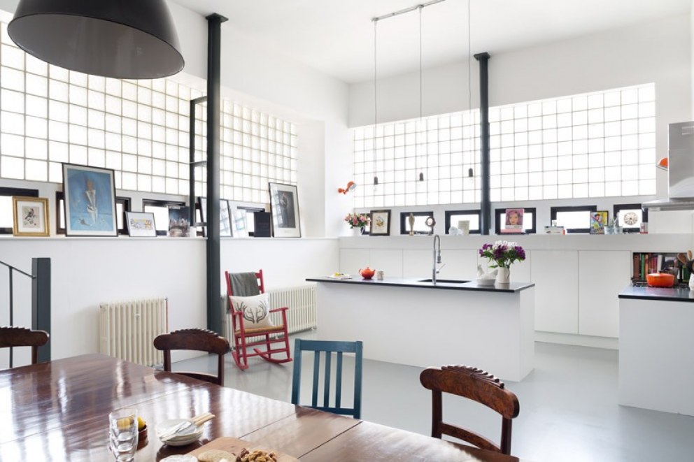 Renovation of Aircraft Parts Factory, London | The kitchen and dining area | Interior Designers