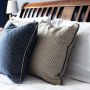 Master Bedroom - Tunbridge Wells | Dramatic Blue Bedroom Cushion Details | Interior Designers