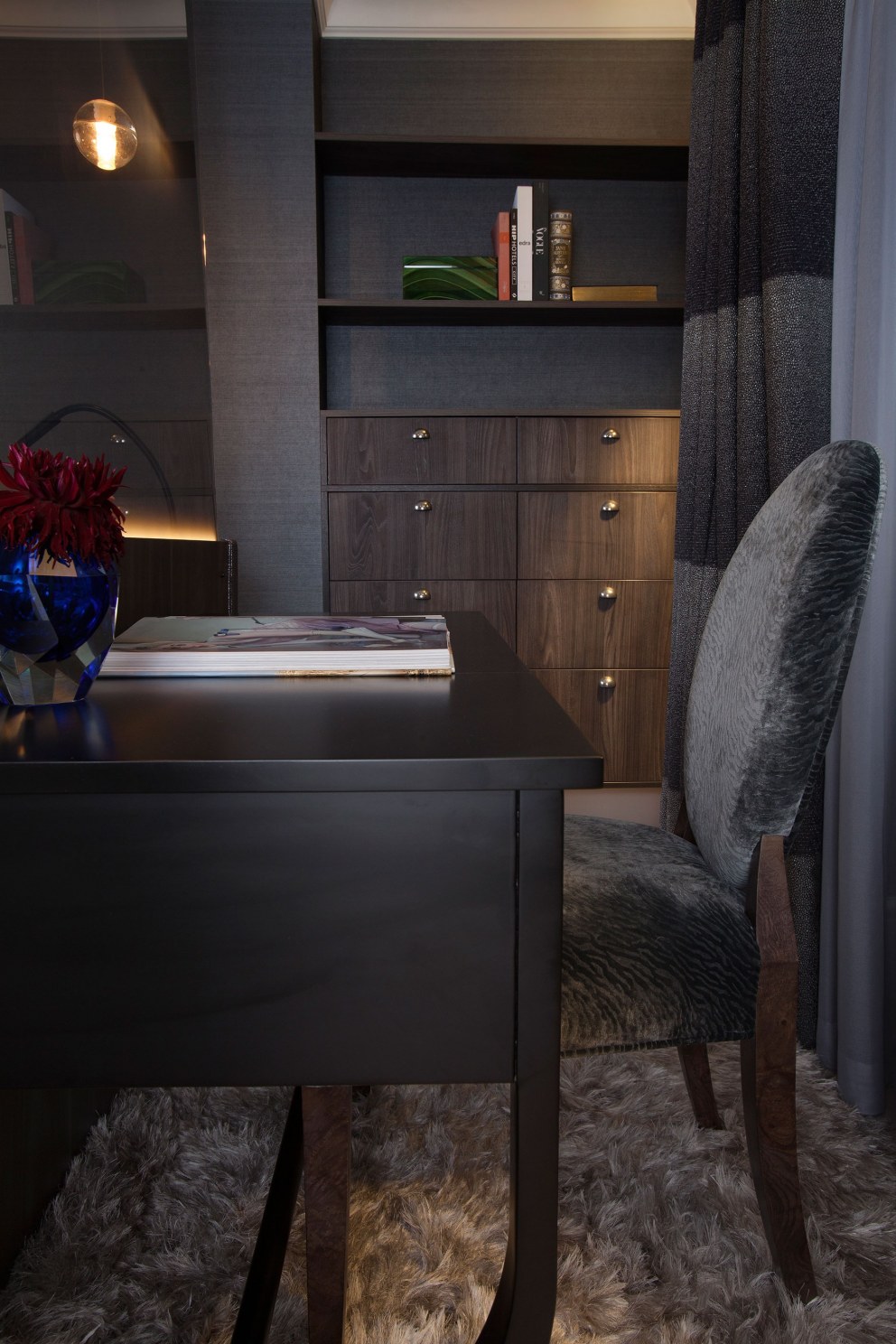Central London residence | Guest Bedroom Desk | Interior Designers