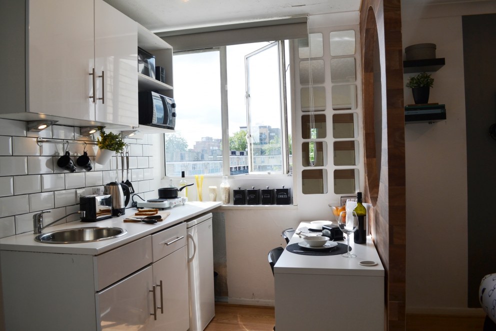 Whitechapel | Studio Flat Kitchen | Interior Designers