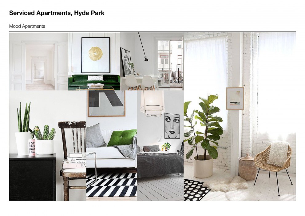 Serviced Apartments, Hyde Park | Moodboard | Interior Designers