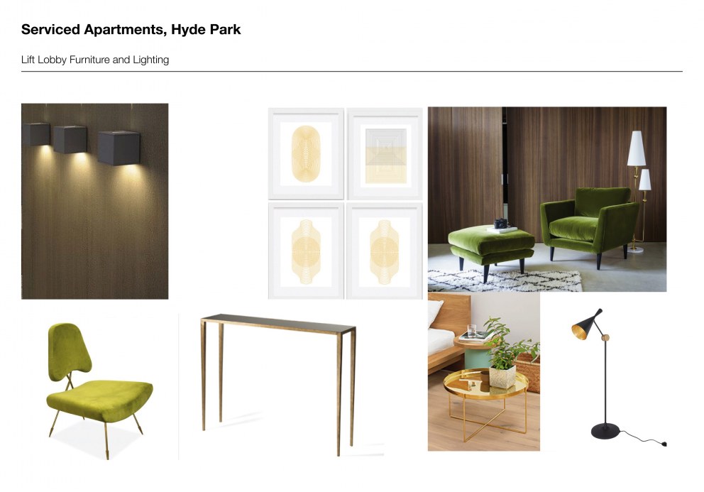 Serviced Apartments, Hyde Park | Furniture Board Lobby | Interior Designers