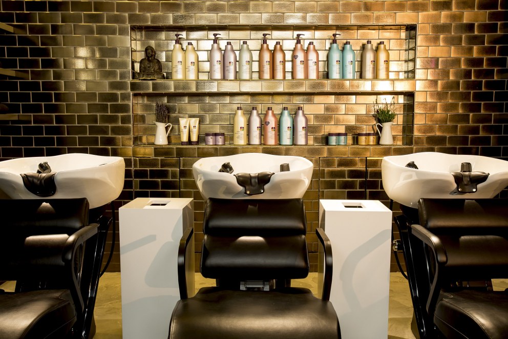 George Northwood Hair Salon | Bronze Tile | Interior Designers