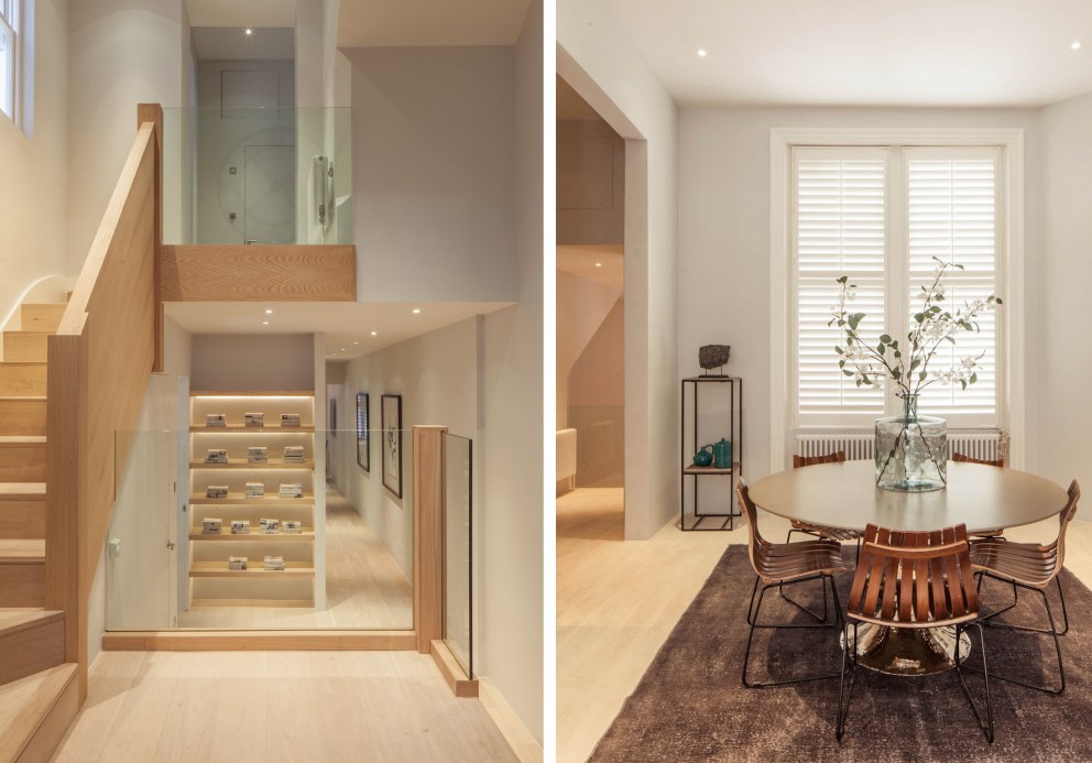 Duplex Apartment - Notting Hill  | Duplex Apartment Notting Hill - Dining & Stairs  | Interior Designers
