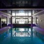 Underground leisure & farmhouse | underground pool with natural light | Interior Designers