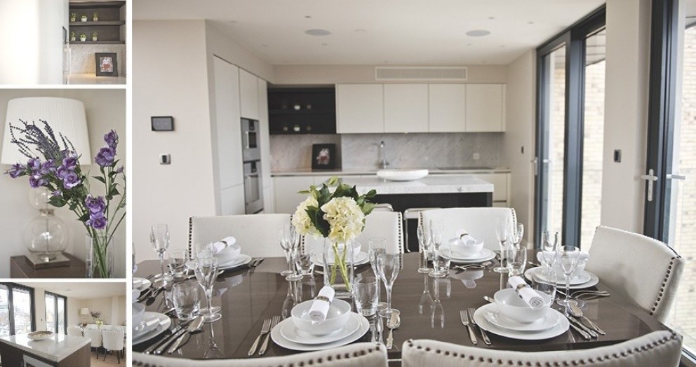 Buckingham Gate - Apartments 2, 3 and Penthouse | Dining Area and Kitchen Penthouse | Interior Designers