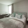 Vauxhall Riverside Apartment | Bedroom: Mint and Eucalyptus  | Interior Designers