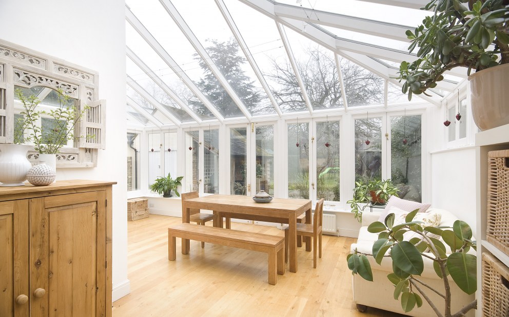 Extended family home, Wimbledon | Conservatory view | Interior Designers