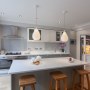 Transformed 1930's home | Central kitchen | Interior Designers