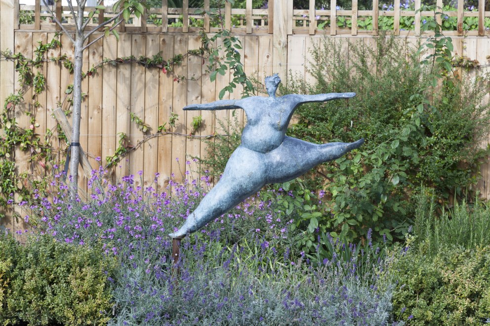Individual Wimbledon house | Garden sculpture detail | Interior Designers
