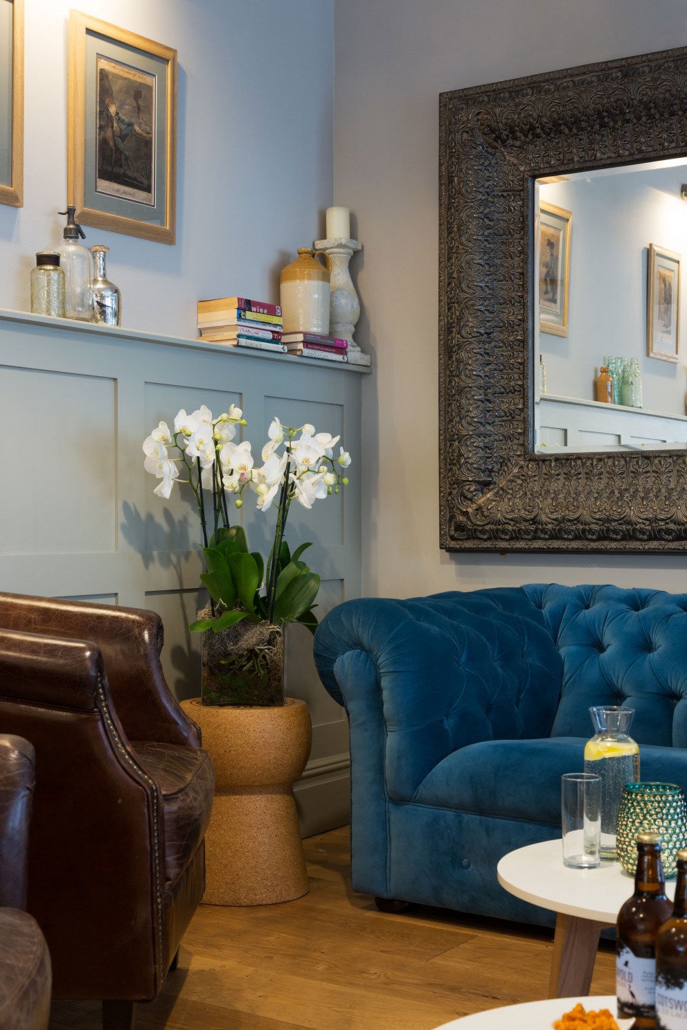 The Oxford Wine Cafe | Back bar detail | Interior Designers