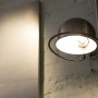 George Northwood's Hair Salon, Fitzrovia | Detail of wall light to backwash area | Interior Designers
